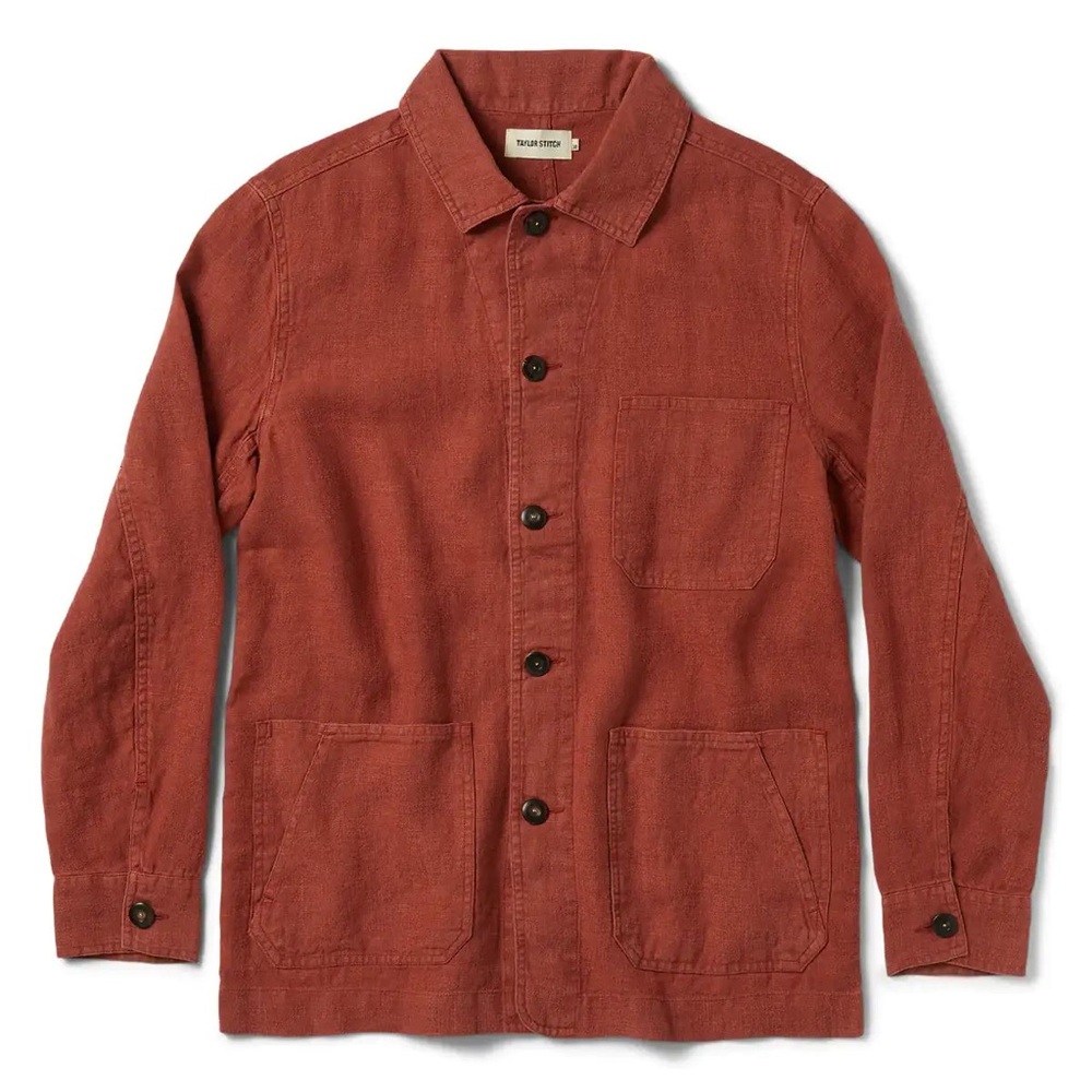 Taylor Stitch Ojai Jacket in Rust Hemp
